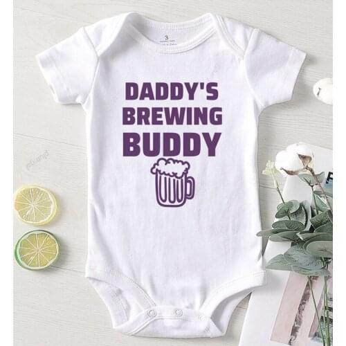 Kids Outfits Summer Newborn Girl Clothes Winter Baby Boys Winter Clothes Short Long Short Cotton Toddler Jumpsuits Daddy Prints