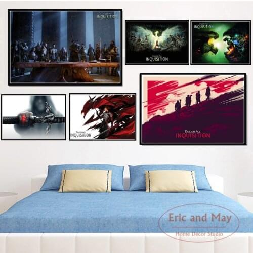 Dragon Age 3 Inquisition Game Art Poster Canvas Painting Wall Picture Home Decor Posters and Prints
