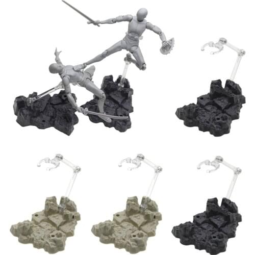 Assembly Action Figure Stand Rock Effect Doll Model Display Holder Support Base Bracket for 7 Inch Model Toys