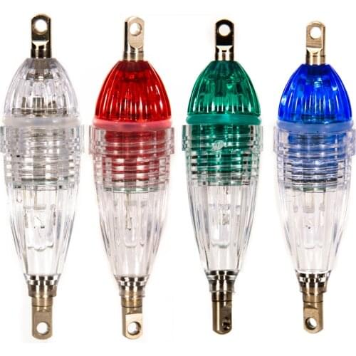 LED Lure Bait Lamp Button Battery Underwater Fish Attracting Light Deep Drop Sea Fishing Squid Attracting Fishing Light