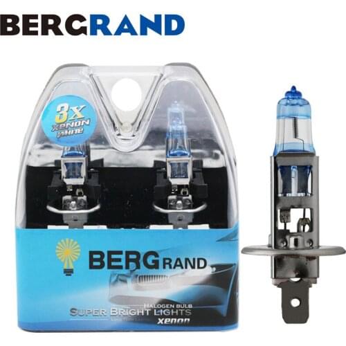 H1 Halogen Lamp 12V 55W 4200K Fog Lights Super Vision Ultra Light Bulbs lamps for car 30% Plus Brighter 2PCS