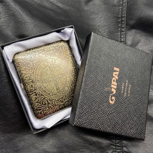 Hot Sale 20 Cigarette Case Vintage Metal Constantine Male Pocket Cigarette Boxes Holders Smoking Accessories