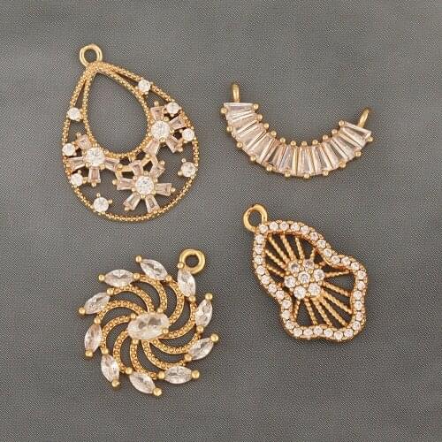 HAOSAW 2Pcs Jewelry Accessories/Choose/DIY Making/Multi Shape/Necklace Pendants/Hand Made/Jewelry Findings & Components