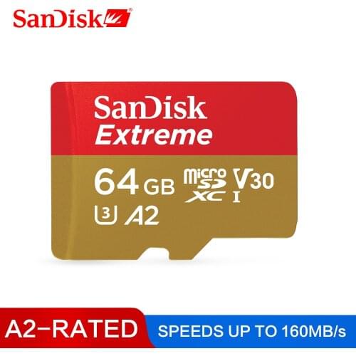 SanDisk Extreme Memory Card 32GB 64GB 128GB High Speed 160MB/S Micro SD Card 256GB 400GB U3 A2 V30 UHS-1 TF Card Memory Microsd