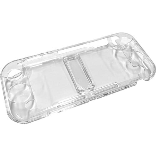 Crystal Transparent Case Protective Cover Environmentally Friendly PC Skin Fit for Nintendo Switch Lite Bracket Function