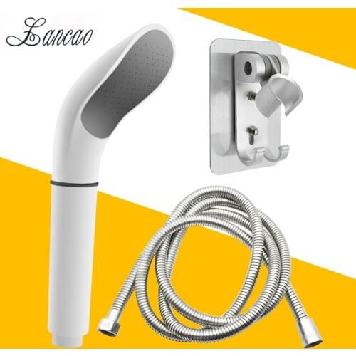 White High Quality Pressure Rainfall Shower Head Hand Shower Head Water Saving Filter Spray Nozzle High Pressure Water Saving