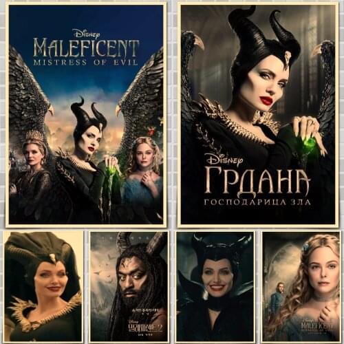 Maleficent Mistress of Evil (2019) Movie Poster Wall Stickers For Home Room Bar Decor Art