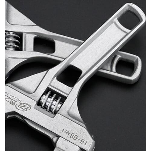 Multifunctional Short Handle Wide Mouth Wrench Adjustable Aluminum Alloy Spanner Universal Wrench Repair Tools Hand Tool