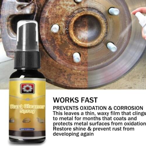 30ml Car Multi-Purpose Rust Remover Spray Metal Surface Chrome Paint Car Maintenance Iron Powder Cleaning Tool
