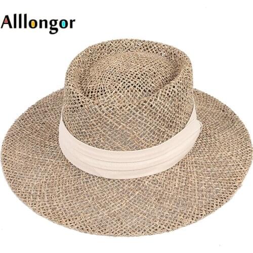 Fashion 2021 Sombreros de mujer handmade Breathable Straw Hat Beach Sun Hats For Women Cool Ladies Summer Hat Dropshipping
