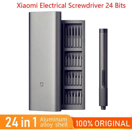 Xiaomi Mijia Electrical Precision Screwdriver Kit 2 Gear Torque 400 Screw 1 Type-C Rechargeable Magnetic Aluminum Case Box Xiami