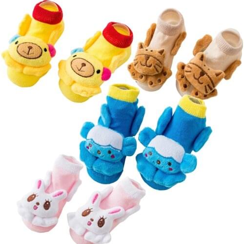 New cartoon doll baby socks non-slip 0-1 year old baby socks
