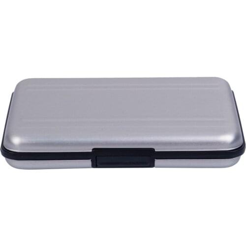 New High Quality Portable Black Aluminum Memory Card Case For SD micro SD Memory Cards Storage Box Case Holder Protector