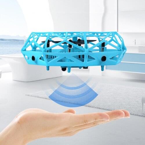 Suspension Mini Induction Drone For Children Boys Hand Control Toys Anti-collision Hand UFO Flying Aircraft RC Toys Led Gift