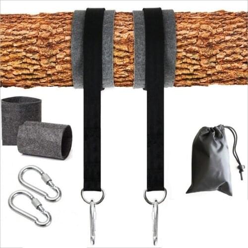 Tree Swing Hanging Kit Hammock Straps Rope Carabiner 550 KG Load Capacity Swing Rope Training Garden Camping Travel Beach