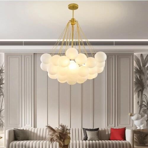 Nordic Frosted Glass Ball Pendant Lights Childrens Room Modern Hanging Lamps Dining Living Room Gold Black Lighting Fixtures