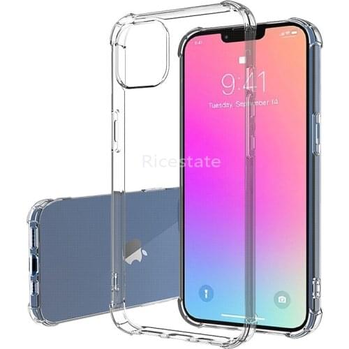 Clear Anti-knock Shockproof Phone Protection Case For iphone 13 Pro max case for iphone 13 mini Transparent Soft Back Cover