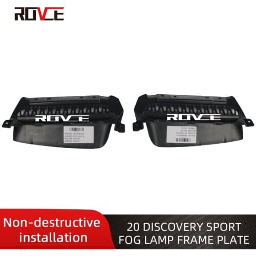 ROVCE Car Fog Lamp Frame Plate For Land Rover 2020 DISCOVERY SPORT L550 LR127528 LR127529 Front Bumper Fog Lights Frame Plate