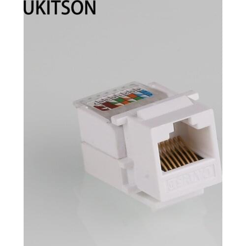 Keystone Connector CAT5E RJ45 Internet Plug Jack Module For Computer Ethernet Panel