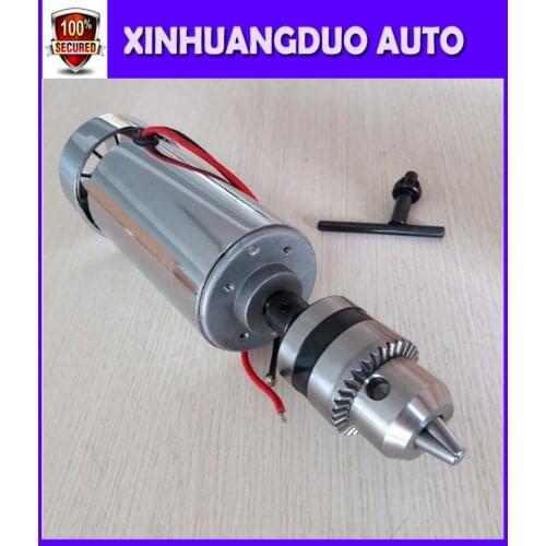 500W DC Spindle motor , DC12-48V 12000rpm, Engraving milling grind air-cooling Long mouth tightening 1.5mm - 10mmspindle motor