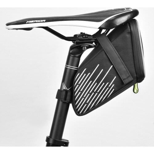 New ANMEILU Bike Tail Bag Waterproof Reflective Large Capacity Bicycle Rear Saddle Bag for Storage of Cycling Tool Road Cycling