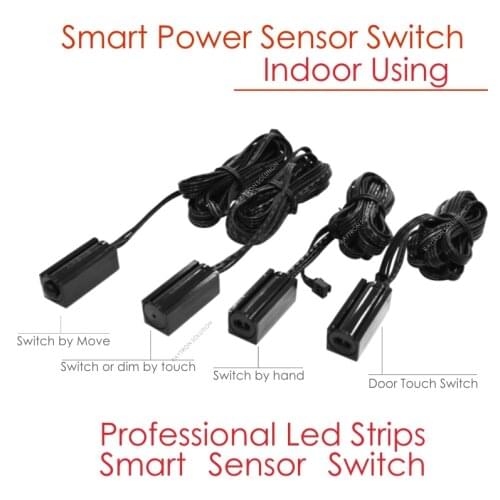 12Vdc DIY Led Strips Using Terminal Port Showcase Cabinet Kitchen Bookshelf Intelligent Control IP20 Smart Sensor Power Switch