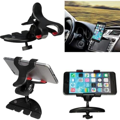 Universal 360 Car CD Slot Holder Clip Mount Cradle Stand For Mobile Phones GPS for car accessories