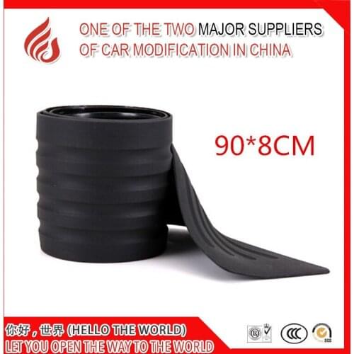 Universal Car trunk protection bar bumper anti-collision anti-rubber tailgate trim strip sill rear guard protection sticker