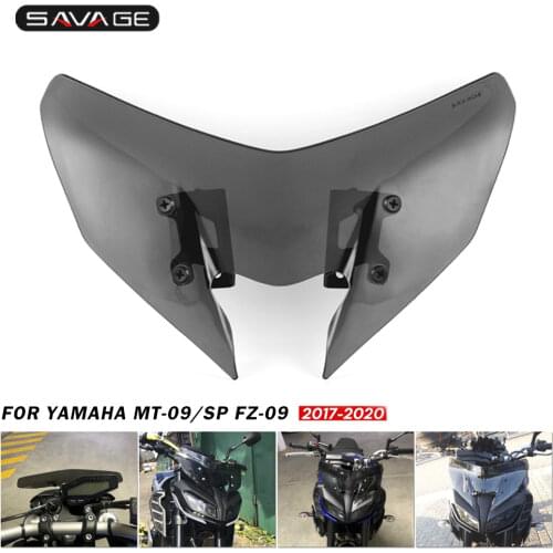 Motorcycle Windscreen For YAMAHA MT-09/SP FZ-09 2017 2018 2019 2020 Windshield Pare-brise Wind Deflectors MT09 FZ09 MT FZ 09