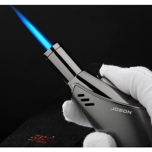 New Windproof Cigarette Cigar Lighter Spray Gun Torch Gas Lighter Jet Metal Butane Inflated Lighter Kitchen BBQ Igniter Gadget