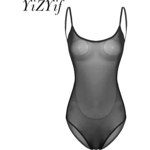 Womens lingerie One-piece teddy bodysuit See Through Sheer Mesh Lingerie Backless Leotard Bodysuit Nightwear Couple Sexy Games