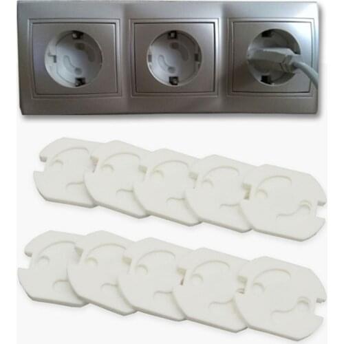 10Pcs 2Hole Sockets Cover Plugs Baby Electric Sockets Outlet Plug Kids Electrical Safety Protector Protection From Children
