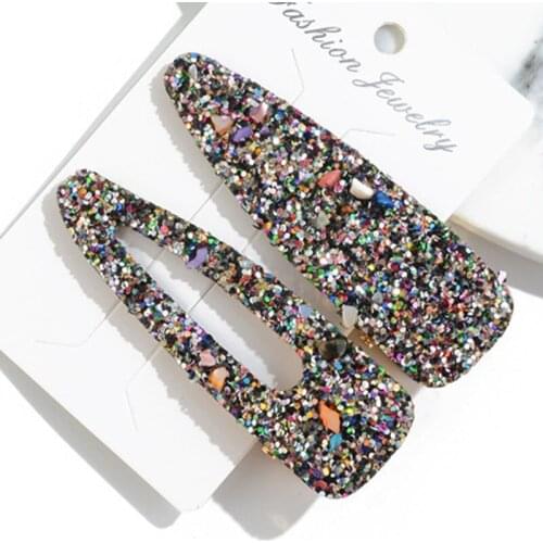 2021 Sale Coroa De Noiva Bride Of The New Web Celebrity Hairpin Super Flash Water Droplets Bb Adult Sequins Bang Clip Duckbill