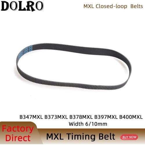 5/10pcs MXL Timing belt B347 B373 B378 B397 B400 Width 6/10mm Synchronous belt 278MXL 298.4MXL 302MXL 317.6MXL 320MXL