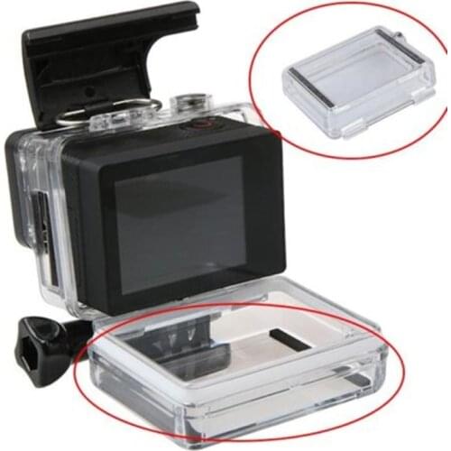 For Gopro Accessories LCD Display Screen Bacpac Battery Waterproof Housing Case Backdoor Cover For GoPro Hero 4 3+ 3 2 Housing