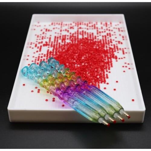 Full Square Round By Numbers Double Head Diamond Embroidery DIY Diamond Painting Nail Art Rhinestones Mosaic Pictures Pen Tools