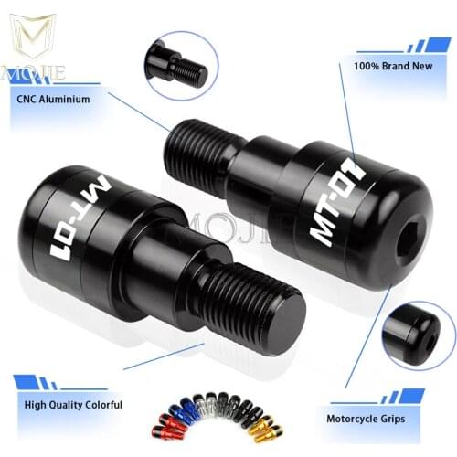 Motorcycle CNC Aluminum Handle Bar Handlebar Grips Ends Slider Falling Protector For YAMAHA MT-01 MT01 MT 01 2004-2009 2005 2006