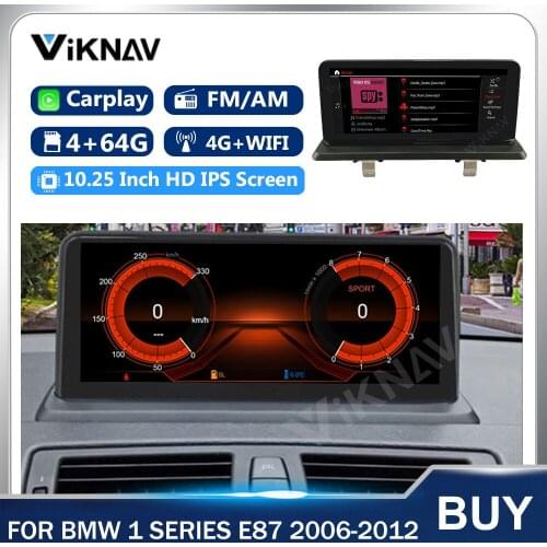 10.25 inch Android Car Multimedia Player for BMW 1 series E87 2006-2012 Auto radio GPS Navigation HD IPS Screen Tape Recorder