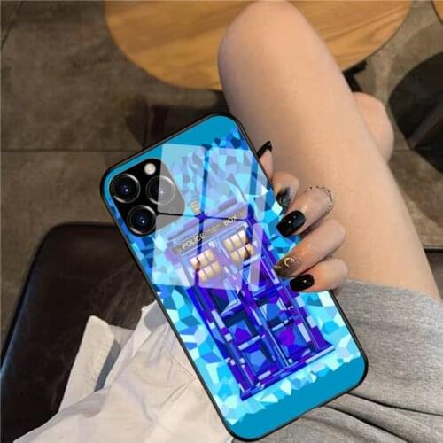 British Blue Phone Case Glass Phone Case For iphone 12 11 Pro Max XS XR X 8 7 Plus SE2 Case