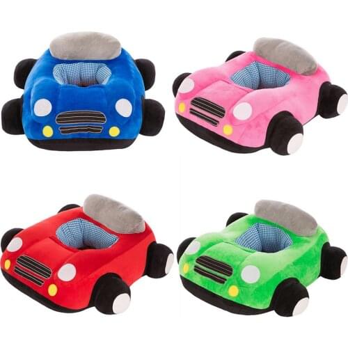 Baby Car Shape Seats Sofa Toys Infant Furniture Plush Seat Support Without Filler Kids Learn to Sit Training Chair Leather Case