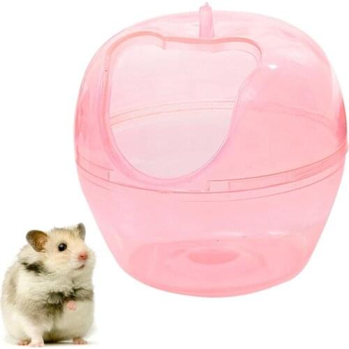 Kapmore 1pc Hamster Bathroom Fruit Shape Plastic Hamster Sand Toilet Chinchilla Bath House Pet Supplies Random Color
