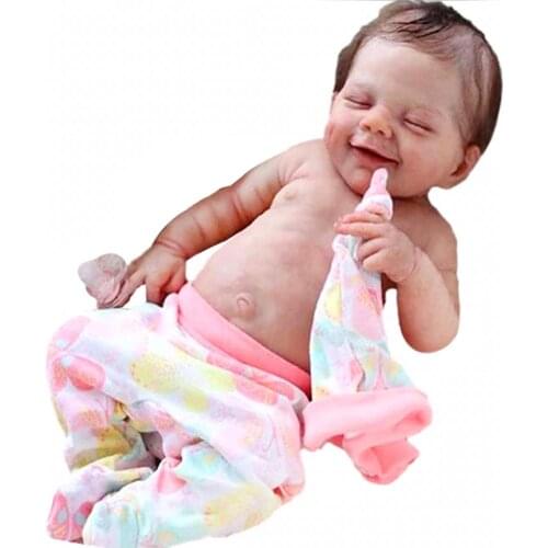 Bebe Reborn Doll 21 Inches Lifelike Newborn Reborn Baby Dolls Handmade Silicone Lifelike Baby Gift Dolls Play House Toys
