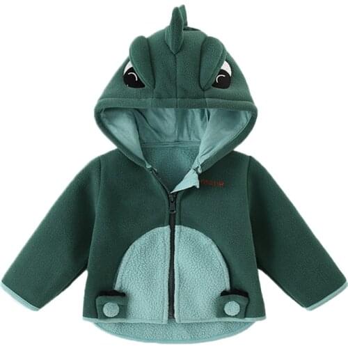 Girls and Boy Jacket 2021 Fashion Autumn Winter Cartoon Coat for Babies Double-sided Fleece Baby Outer Wear Infant Clothing 0-5Y