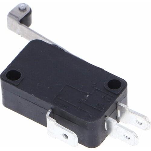OOTDTY 1X Long Handle New Micro Roller Lever Arm Normally Open Close Limit Switch KW7-2 Random Color