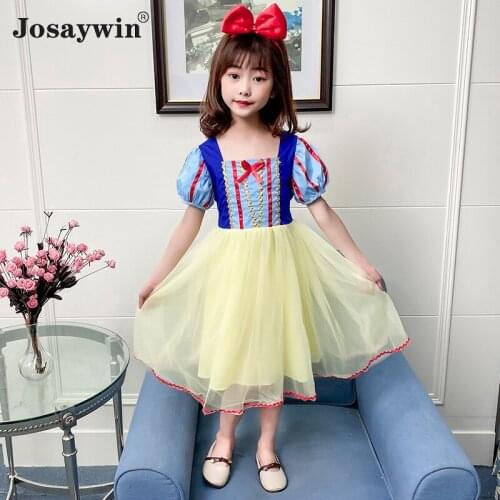 Summer Dress for Girls Baby Girl Dress Snow White Dress Student Baby Ball Gown Kid Party Wedding Princess Dress for Girl Clothes