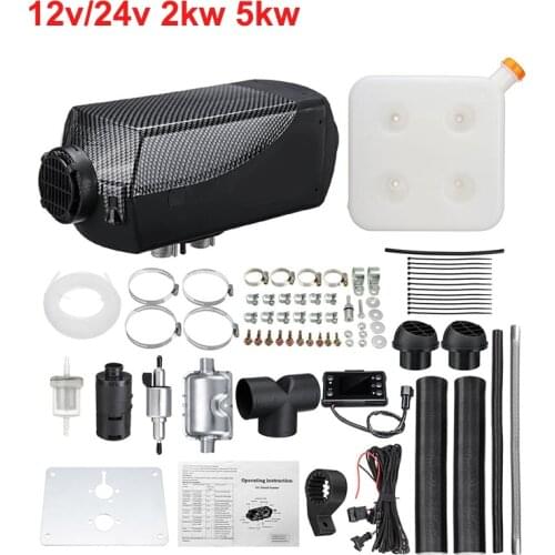 12V 24V 2KW 5KW Truck Boat Caravan Bus Car Auto Diesel Air Parking Heater With LCD Switch Remote Control Similar Eberspacher