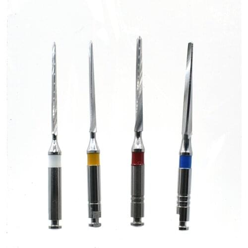 Dental metal drills 3M Reamers Stainless steel reamers drills for screw fiber post clinic lab material 4Pcs in pack