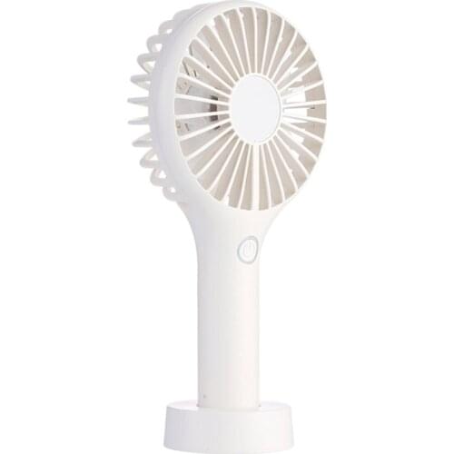USB Rechargeable Cooling Fan Hand-held Portable Mini Fan 1200mAh Battery Adjustable Wind Speed Air Cooler For Home Office Summer