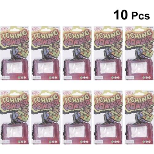 10PCS Trick Prop Itching Powder Prank Party Supplies Perfect For Joke Surprise April Fools' Day Tricky Props Tickle Powder
