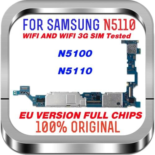 100% Tested Motherboard 16GB Unlocked For Samsung Galaxy N5100 / N5110 N5120 Mainboard With Chips Logic Board Android System
